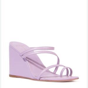 Black Suede Studio Phoebe Wedge Sandals